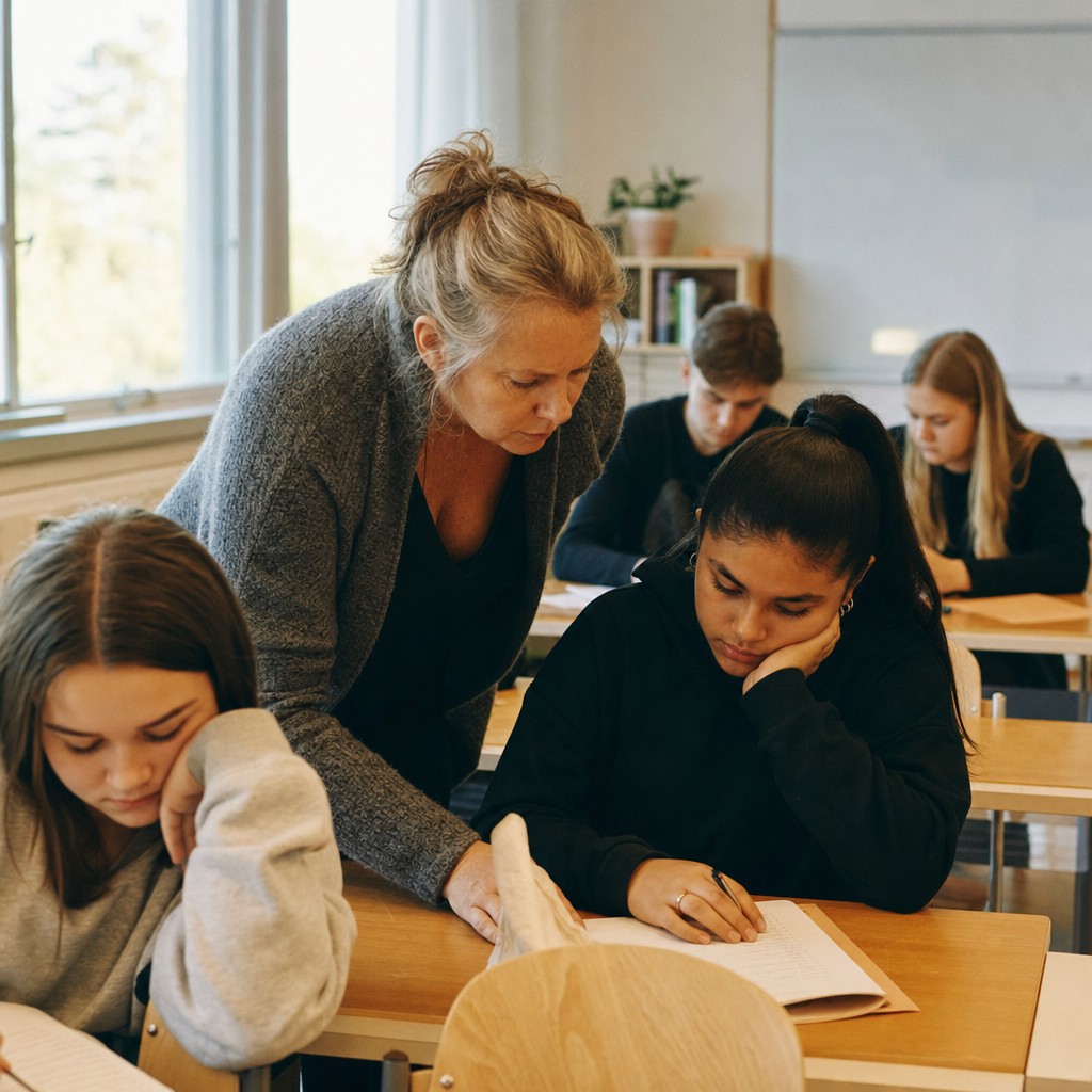 Foto till artikeln: Hon lät AI bli sin tankepartner i klassrummet – nu ifrågasätts om skolan mäter rätt saker