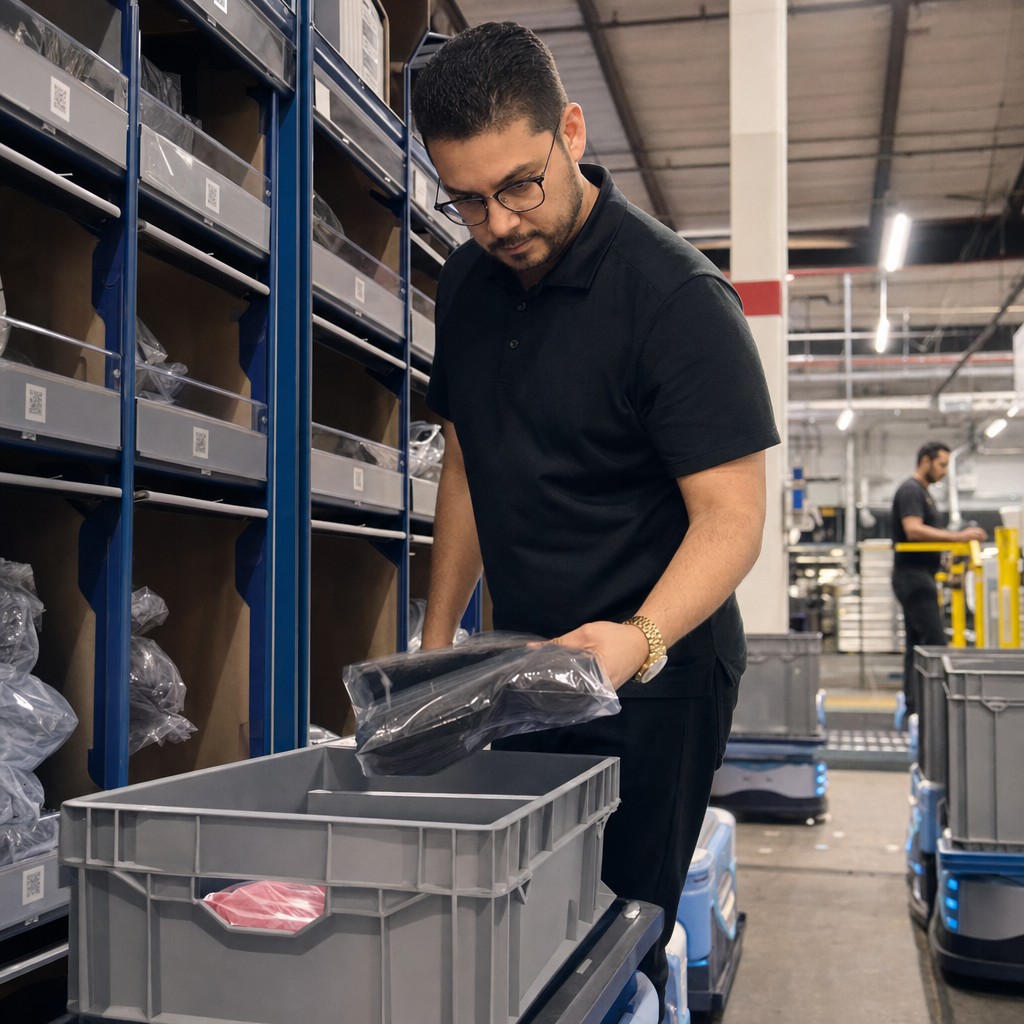 Foto till artikeln: AI har blivit ett centralt driftverktyg i handeln – och Nuuly automatiserar hela sitt distributionscenter med robotar