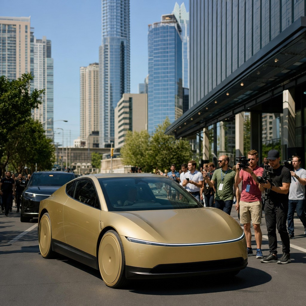 Foto till artikeln: Tesla Cybercab rullar ut – men NHTSA granskar om fordonet verkligen kör sig självt