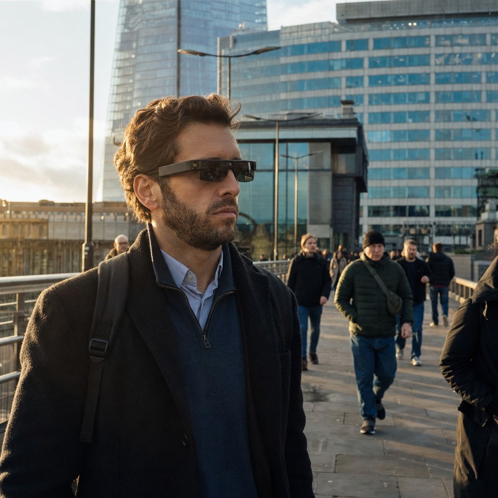 Foto till artikeln: Smarta glasögon filmar i smyg, skivbolag stämmer AI igen – tekniken springer, lagen haltar