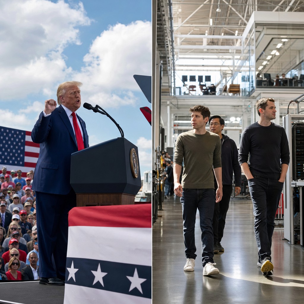 Foto till artikeln: Vem skriver reglerna? Trump gasar medan OpenAI tar täten