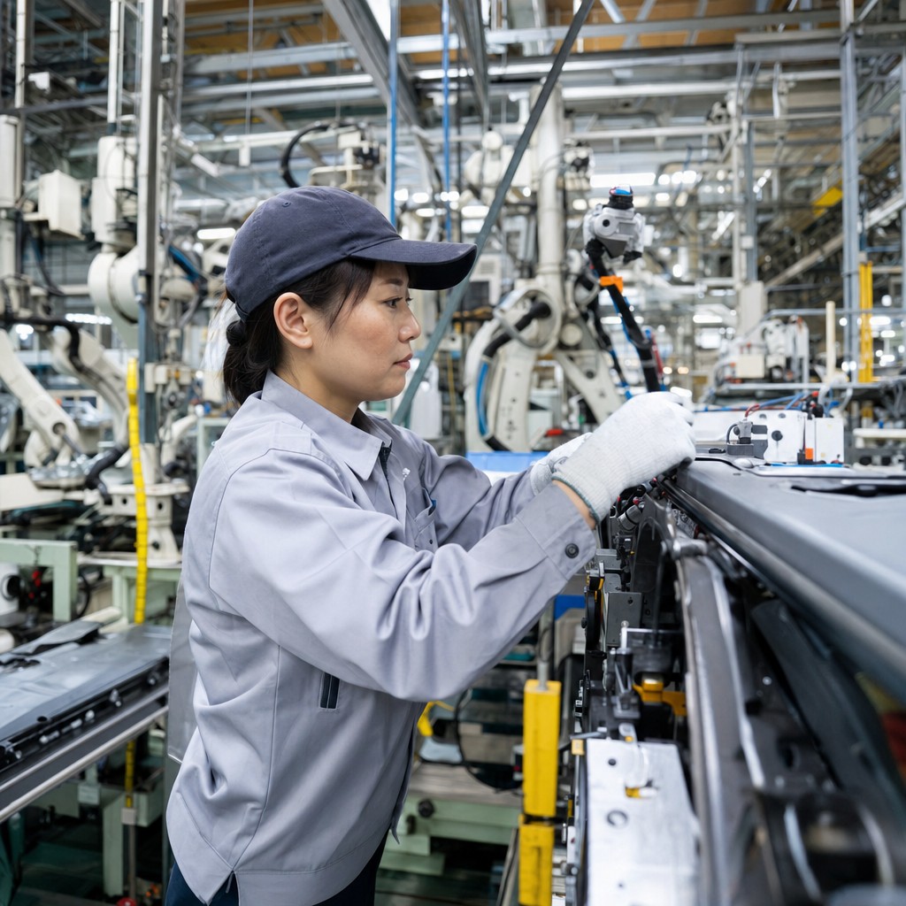 Foto till artikeln: 400 000 robotar ska ta över Toyotas fabriker – men bolaget lovar att människorna får stanna
