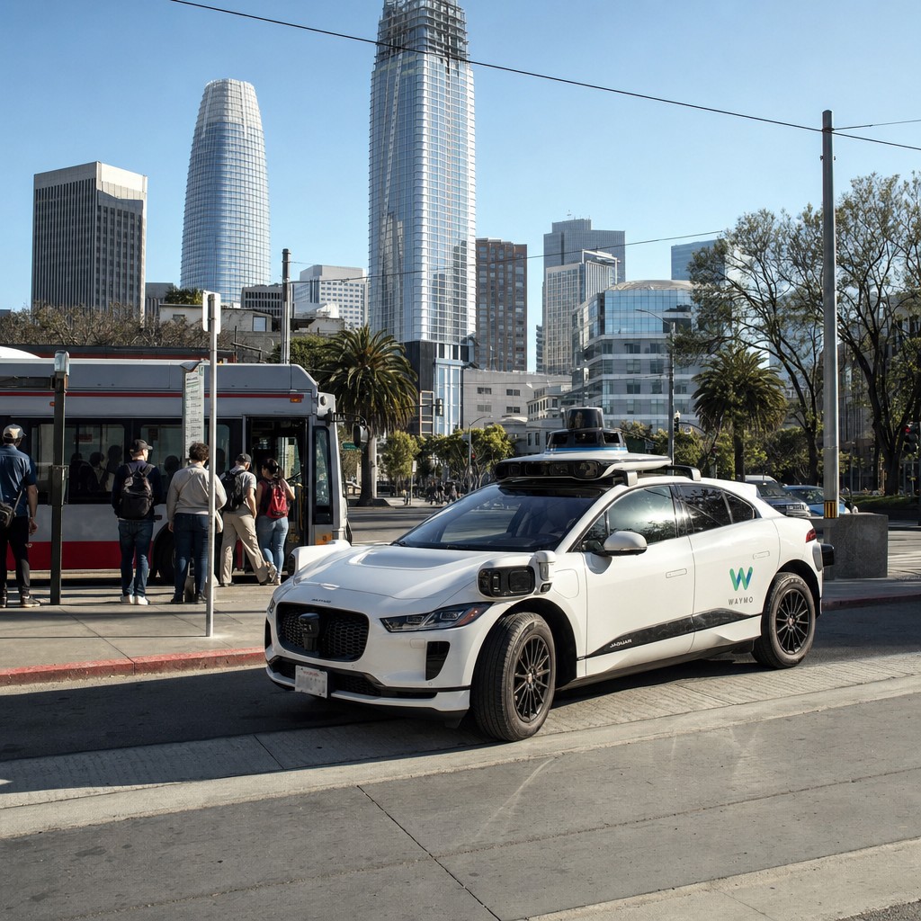 Foto till artikeln: Waymo betalar busspriset – robotaxin väljer samarbete framför konkurrens