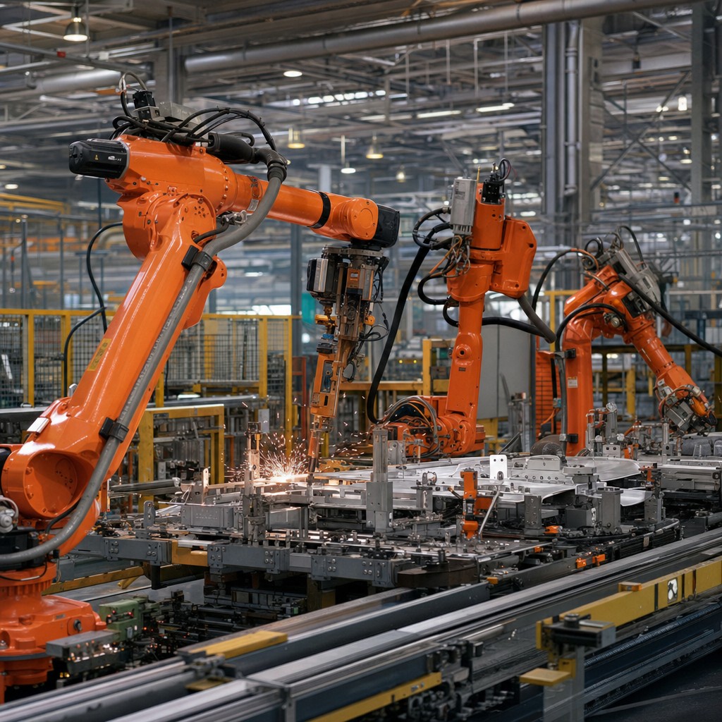 Foto till artikeln: Kina tar sex av tio nya industrirobotar – kontrollerar nu mer än hälften av hemmamarknaden