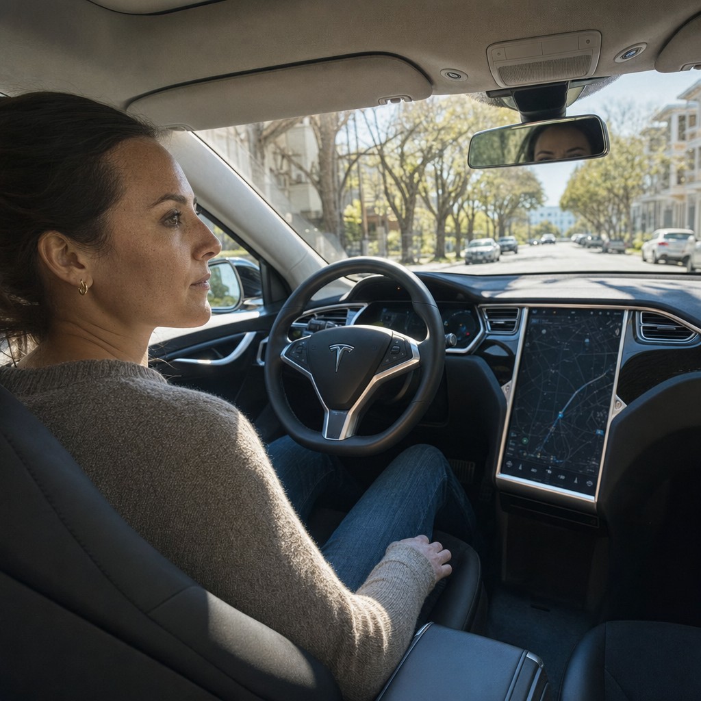 Foto till artikeln: Tesla påstår att AI kan rädda 90 procent av trafikoffren – men tekniken kostar 99 dollar i månaden