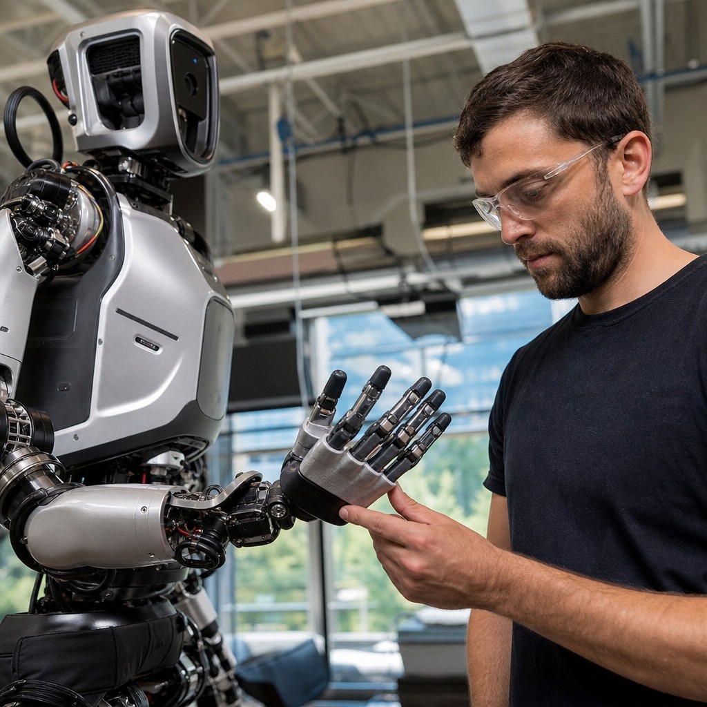 Foto till artikeln: Tejptestet som bevisade hypotesen: därför har Atlas robot bara fyra fingrar