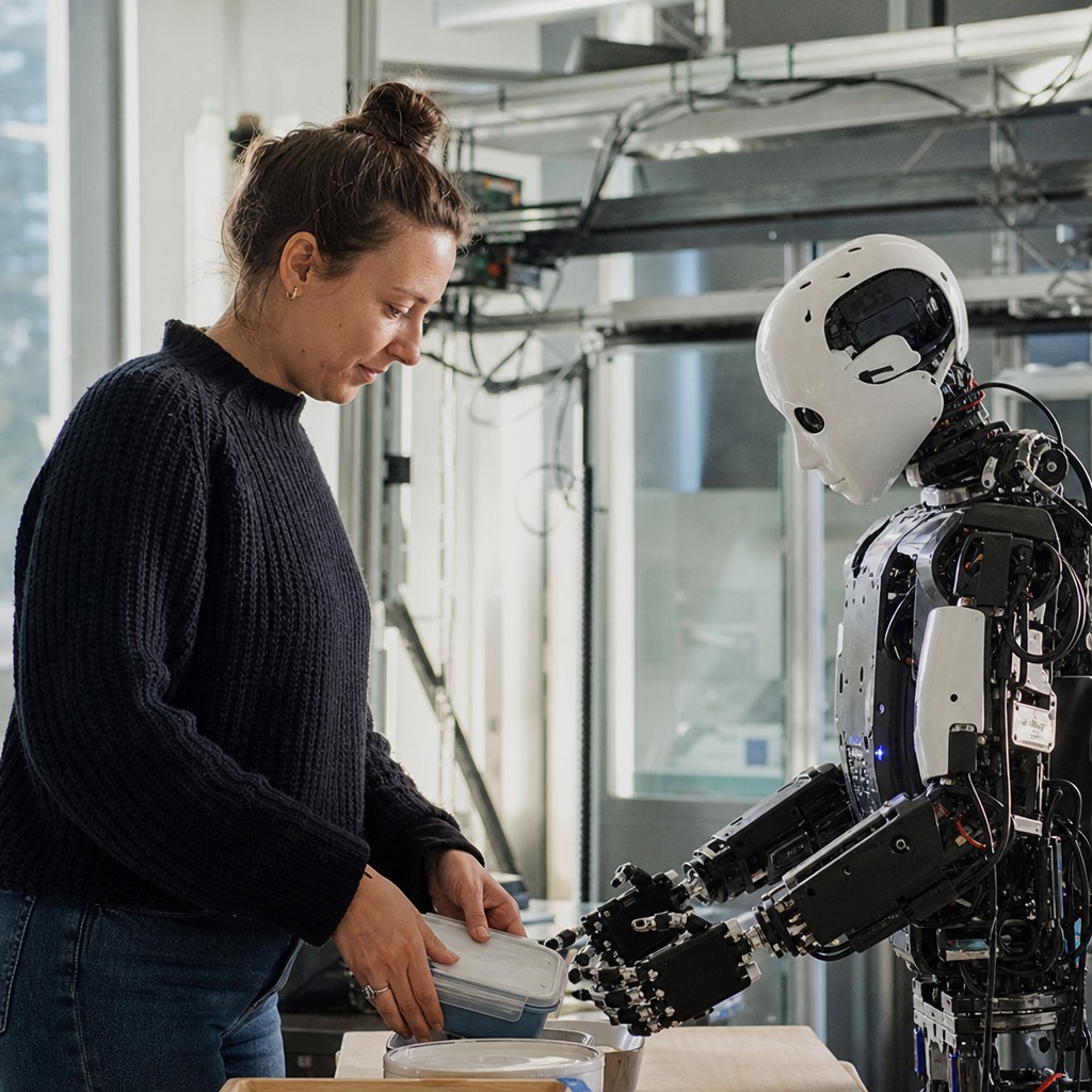 Foto till artikeln: Robotar lär sig röra sig genom att titta på människor – utan en enda robotdemonstration