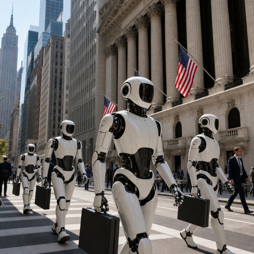 Foto till artikeln: Robotarna tar över finansmarknaden – men vem ansvarar när det går fel?